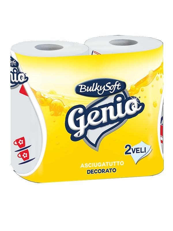 Bulky Soft asciugatutto decorato Genio, 2 rotoli 2 veli – Panorama