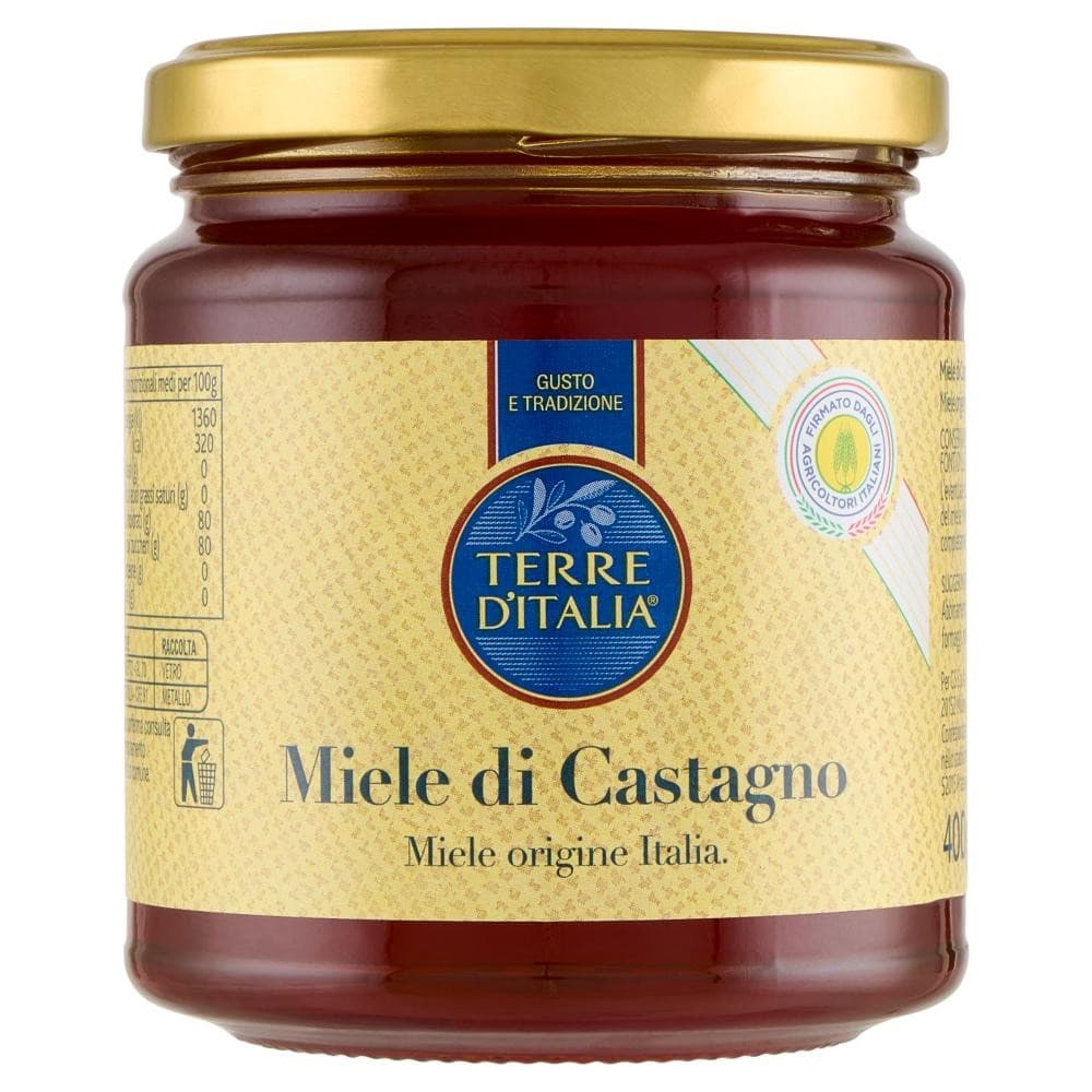Miele Terre d'Italia di Castagno, Millefiori, Arancio o Sulla, 400 g – Carrefour