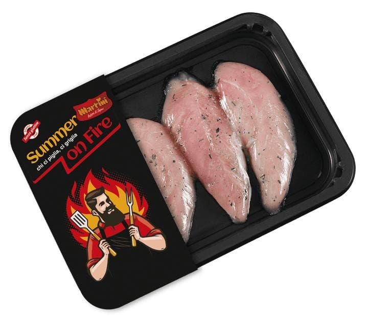 Mini filetto di pollo marinato con rosmarino o arrosticini di pollo marinati Kansas Martini 300 g / 330 g in offerta da Iper La grande i