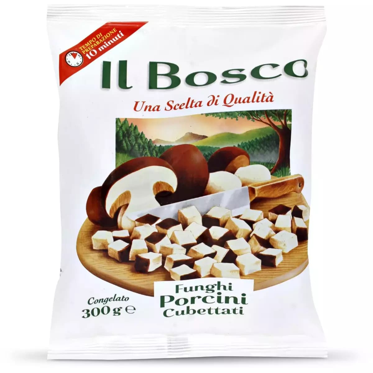 Il Bosco funghi porcini a cubetti, 300 g – Eurospin