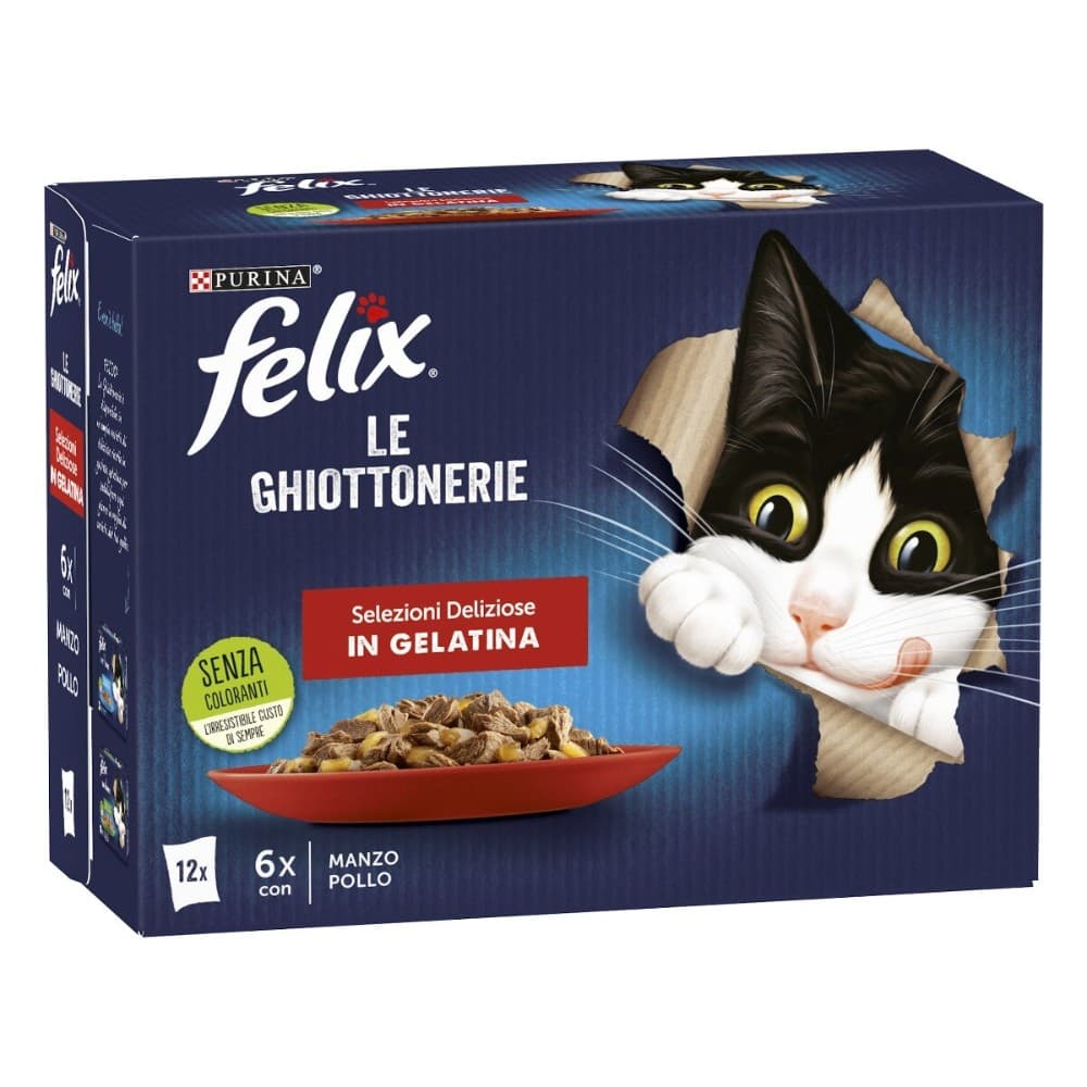 Le Ghiottonerie Felix Purina 85 g x 12 in offerta da Panorama