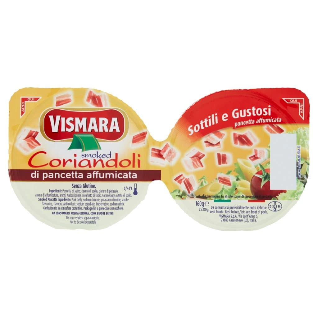 Coriandoli o fiammiferi di pancetta affumicata o dolce 75 g x2 Vismara in offerta da Iper La grande i
