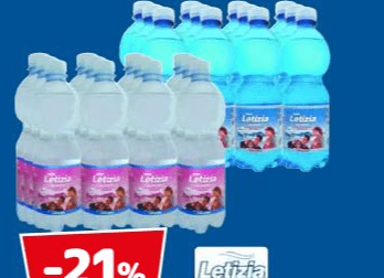 Letizia acqua frizzante / naturale 12 x 50 cl in offerta da Dpiù