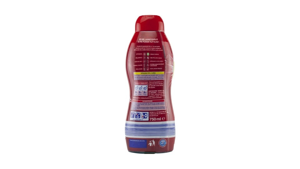 W5 gel per lavastoviglie Ultra Power 750 ml confezione in offerta da Lidl