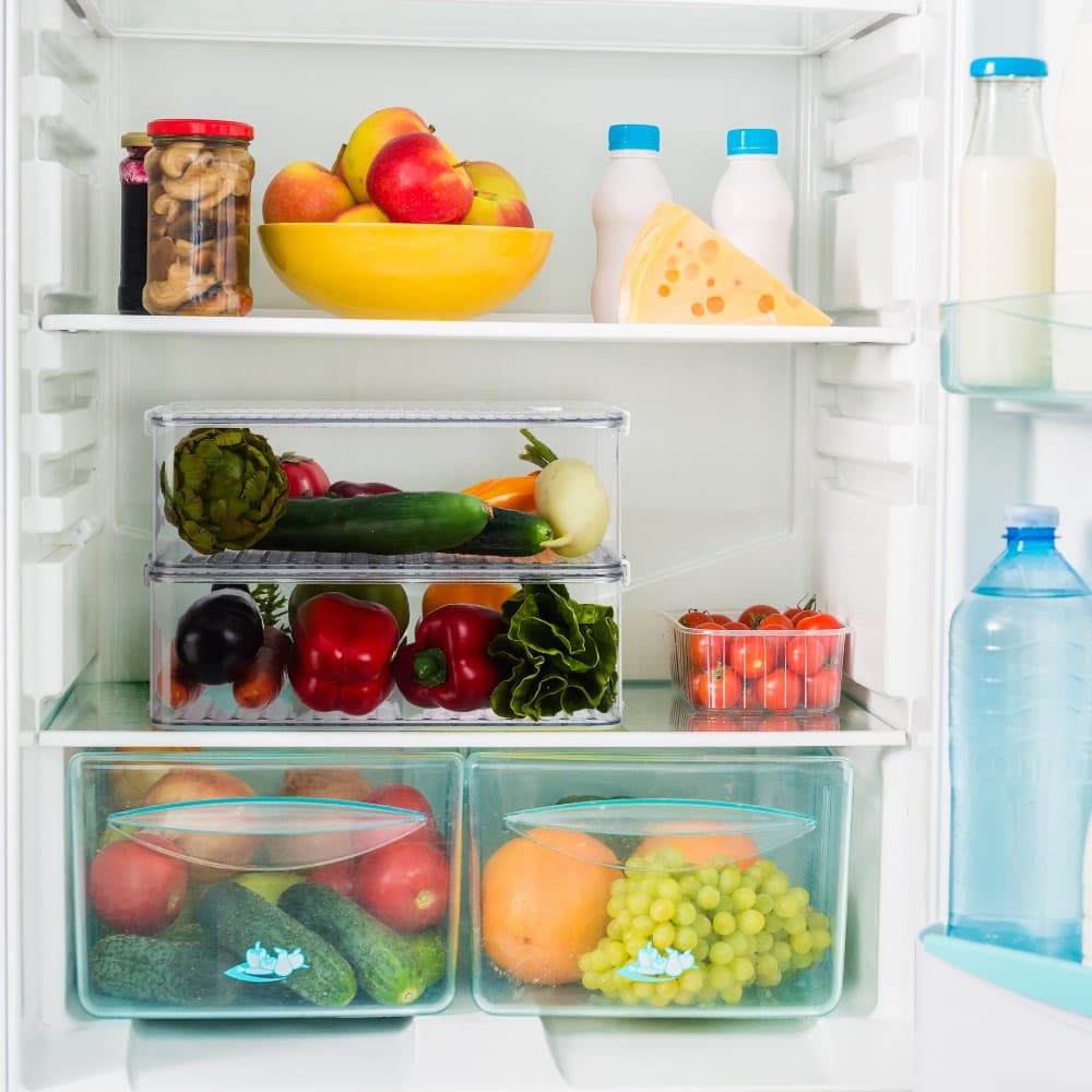 Organizer frigo con coperchio, 5,5x30x30 cm MD Casa – MD