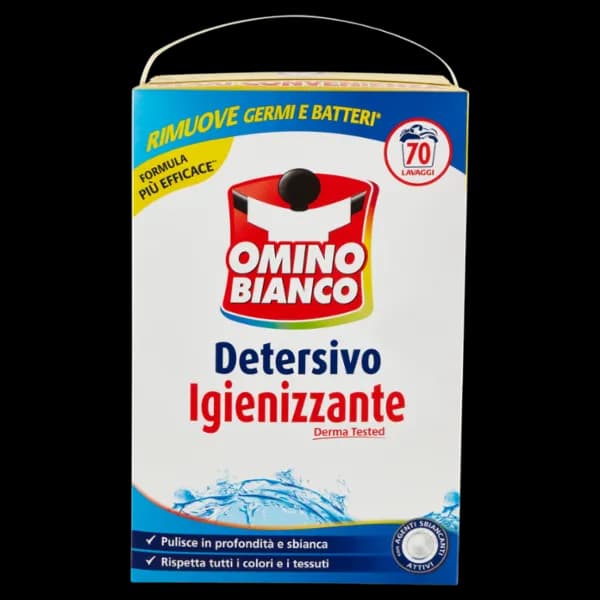 Omino Bianco detersivo in polvere per lavatrice igienizzante, 70 lavaggi – Iper La grande i
