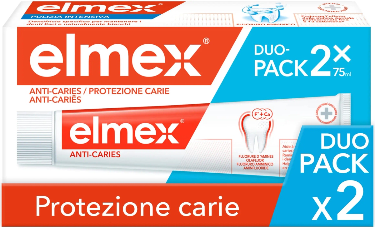 Dentifricio 2x 75 ml confezione Elmex O Meridol in offerta da Lidl