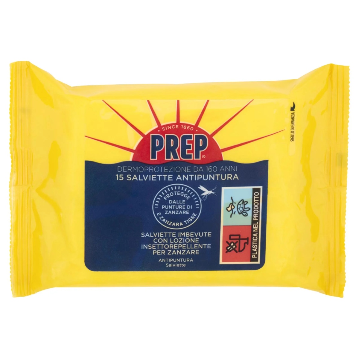 Prep antipuntura salviette 15 pz in offerta da Tigota