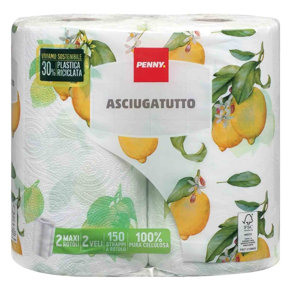 Asciugatutto Penny 2 rotoli in offerta da Penny