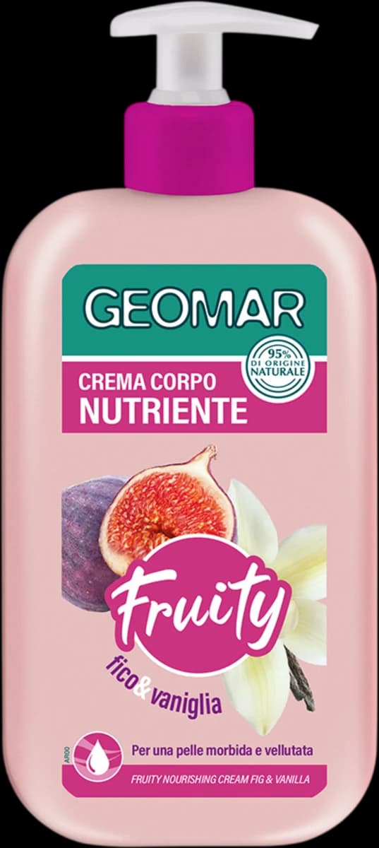 GEOMAR crema corpo nutriente al profumo di frutta 500 ml, assort. in offerta da Dm