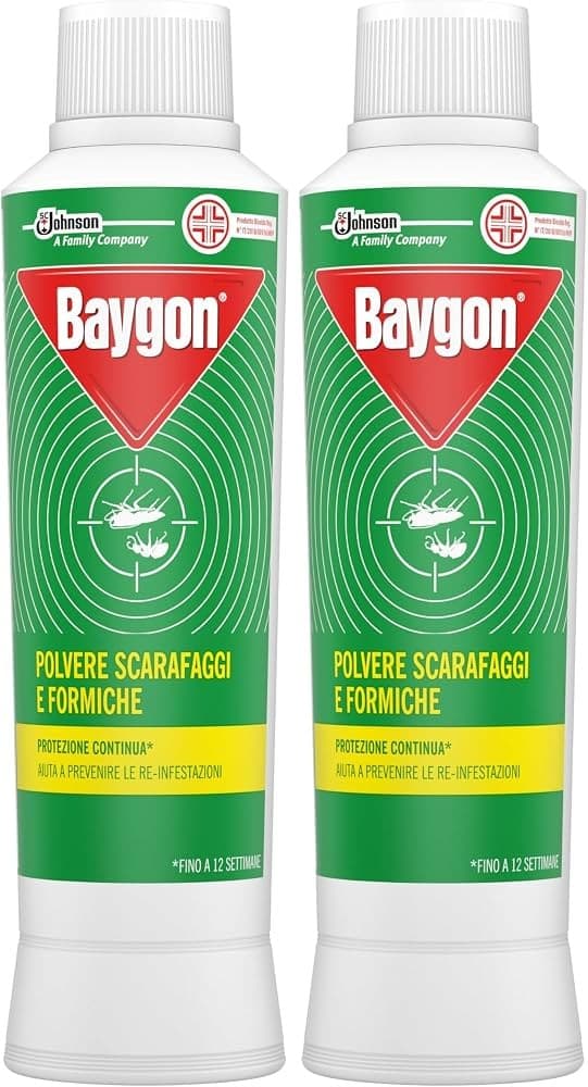 Insetticida in polvere scarafaggi e formiche Baygon g 250 in offerta da Bennet
