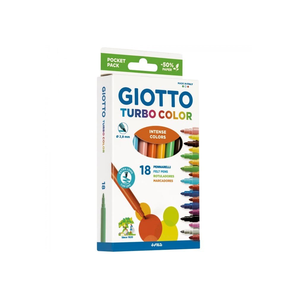 Pennarelli Turbo Color Giotto conf. 18 pezzi in offerta da Carrefour