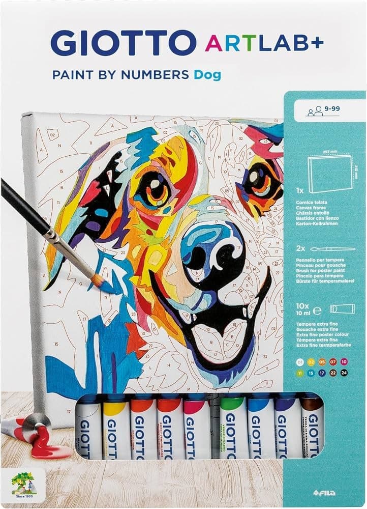 Giotto Artlab+ Paint by Numbers Dog in offerta da Coop
