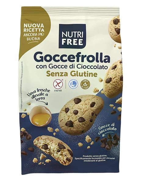 Biscotti Goccefrolla con Gocce di Cioccolato Senza Glutine Nutrifree 300 g in offerta da Carrefour