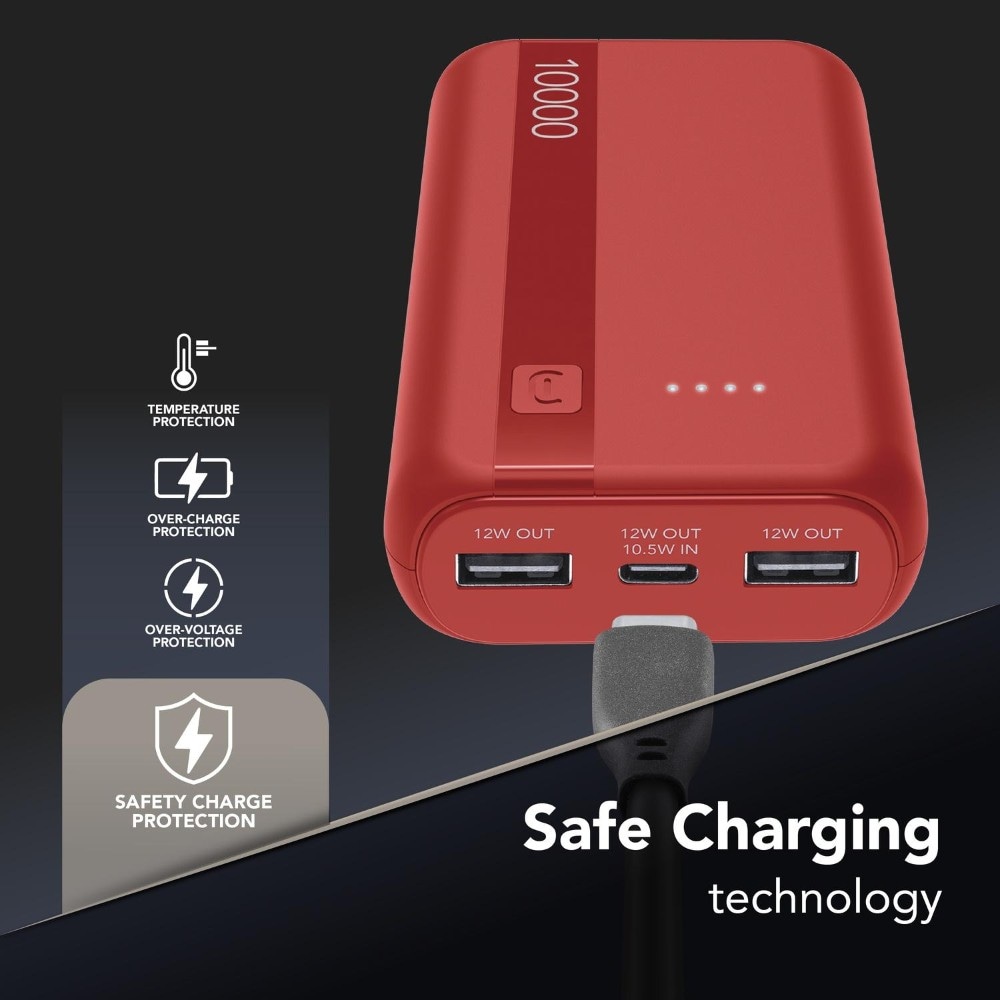 Essential caricatore portatile 10000mAh Cellularline - Offerta nel negozio MediaWorld