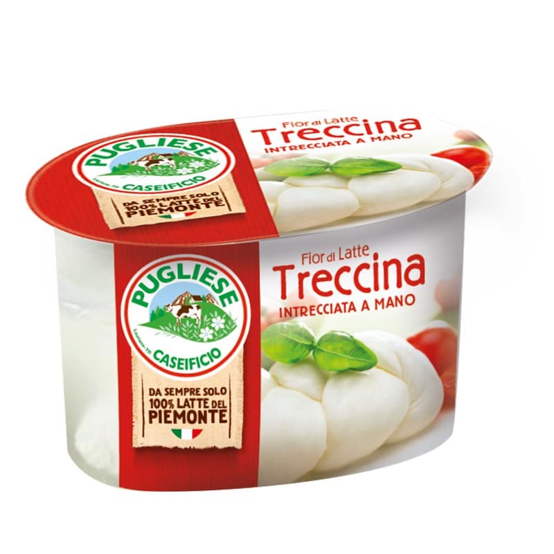 Mozzarella Treccia Fior di Latte Caseificio Pugliese, 200 g – Il Gigante