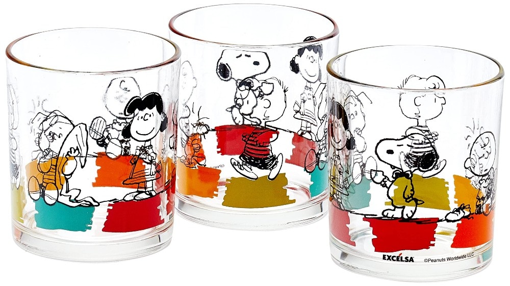 Bicchieri acqua Peanuts 3 pezzi cl 25 in offerta da Bennet