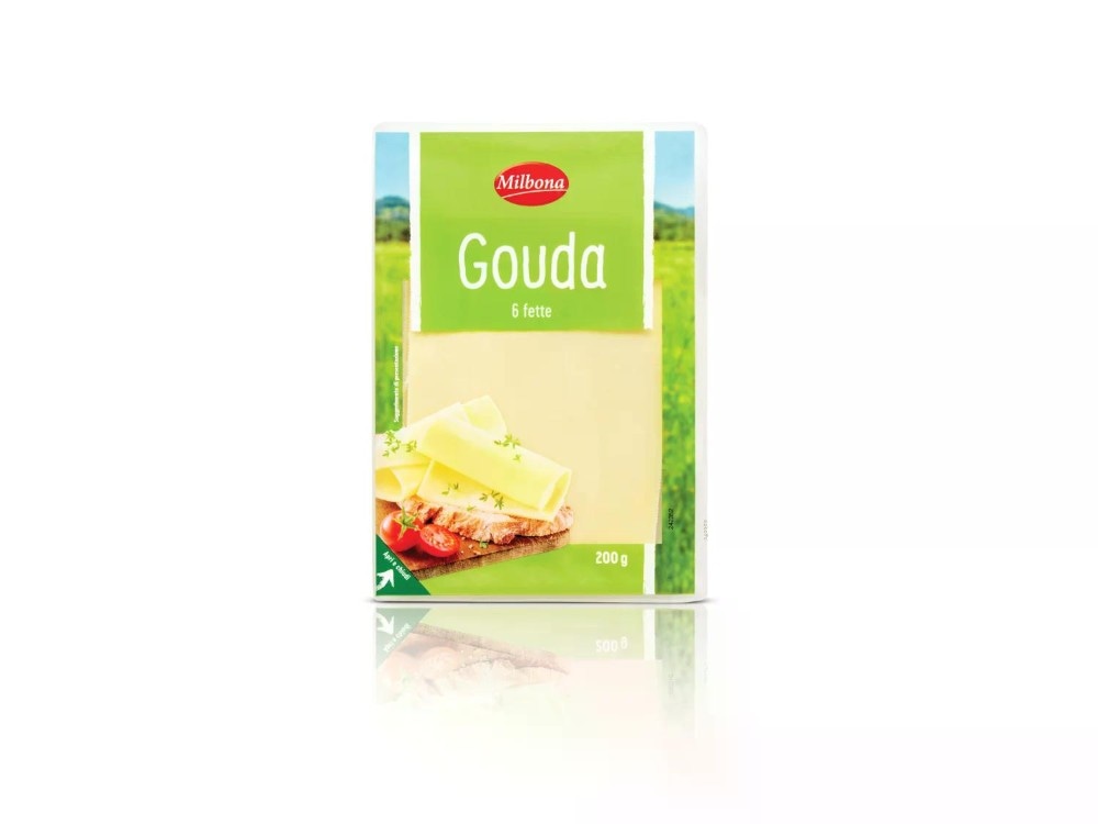 Gouda 200 g confezione Milbona - Offerta nel negozio Lidl