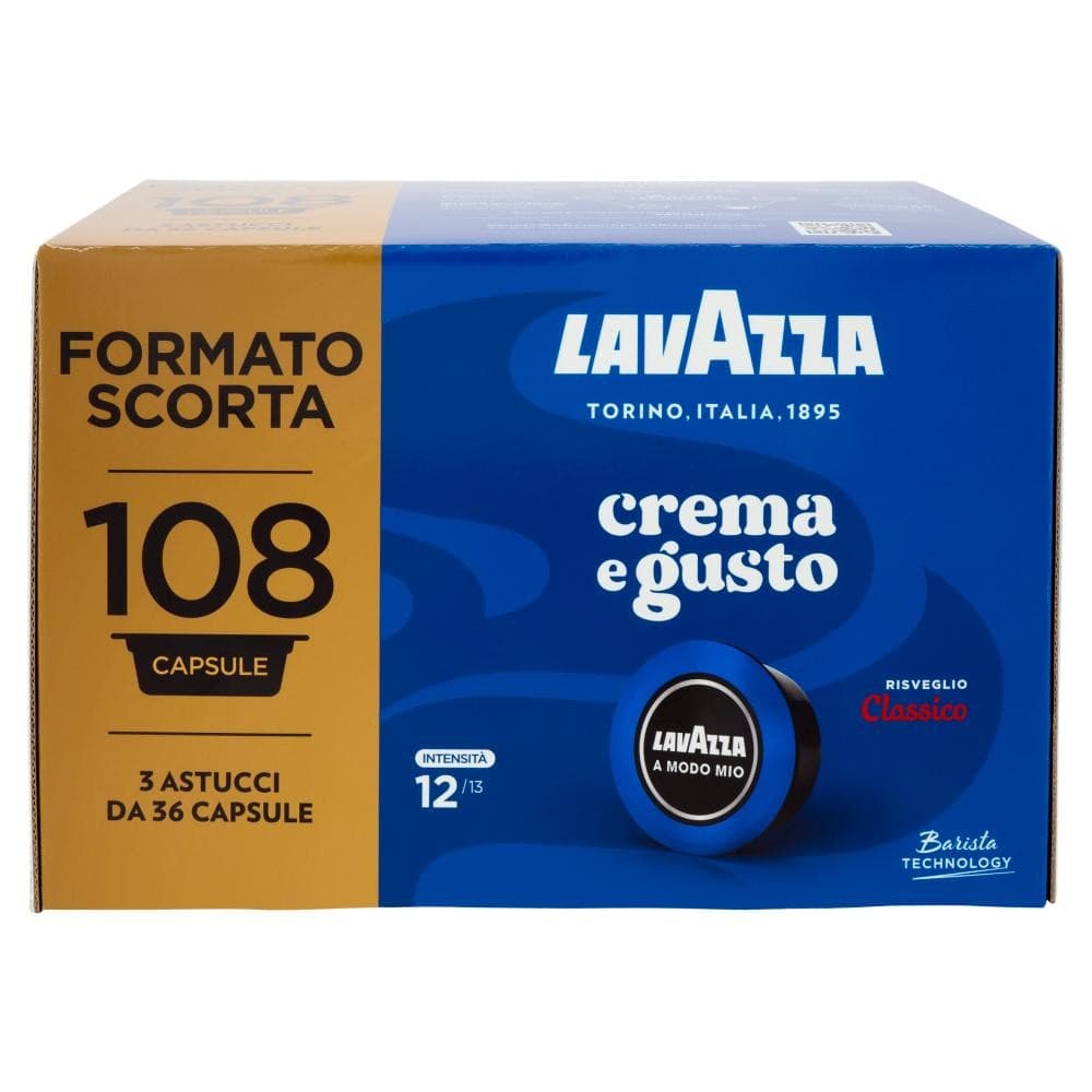 Caffè in capsule Crema e Gusto Lavazza, 80/108 capsule g 440/810 – Panorama
