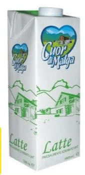Cuor di Malga latte parzialmente scremato UHT, 1 L – Dpiù