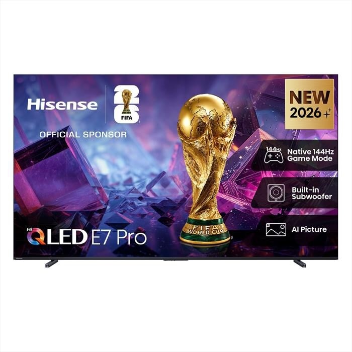 Hisense 100E7S PRO Smart TV QLED 4K 100" in offerta da Euronics