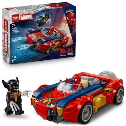 LEGO Super Heroes Marvel Auto di Spider-Man vs Venomized Wolverine, 134 pcs – Carrefour