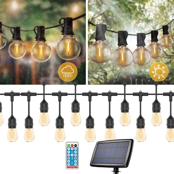 Catena solare 10 lampadine LED 10 lampadine - Offerta nel negozio Happy Casa