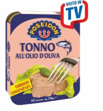 Tonno Poseidon 12x70 g in offerta da MD