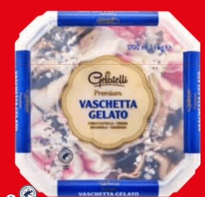 Gelatelli vaschetta gelato 1000 g in offerta da Lidl