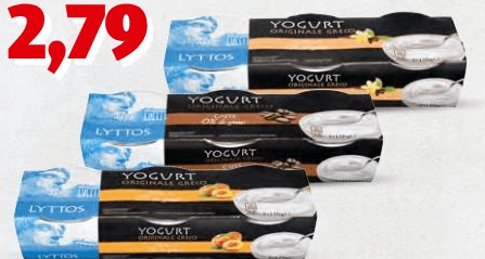 Lyttos yogurt greco 0% di grassi, 3 x 150 g – ALDI