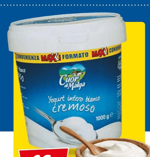Cuor di Malga yogurt intero bianco cremoso, 1 kg – Dpiù