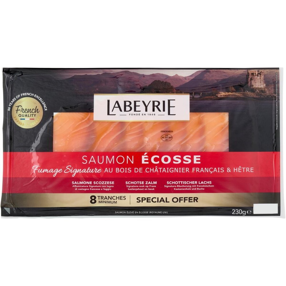 Salmone scozzese affumicato Labeyrie 230 g in offerta da Carrefour