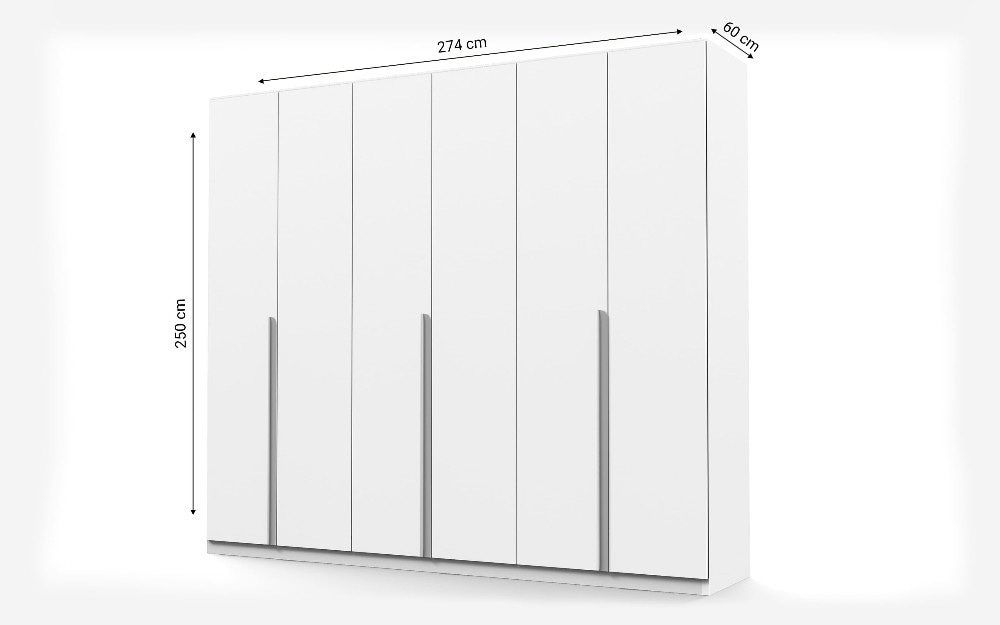 Armadio 6 ante 274x60x250h Eleonora in offerta da Mondo Convenienza