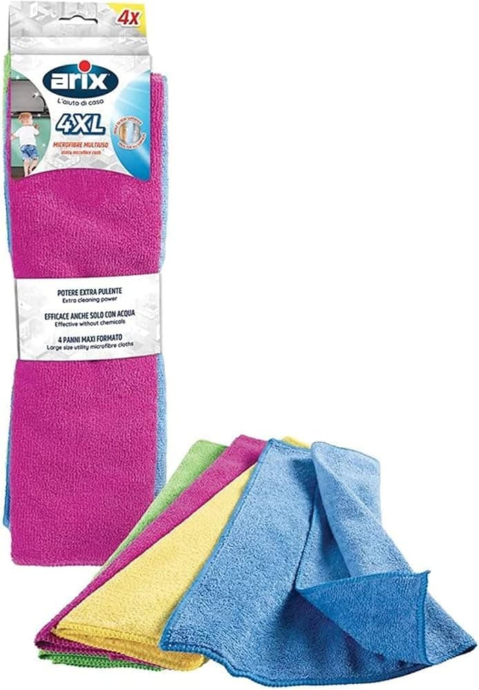 Panni in microfibra 4XL Arix, 4 pezzi – Carrefour