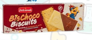 Biscotti Dolciando Bis Choco Biscuits 160 g in offerta da Eurospin
