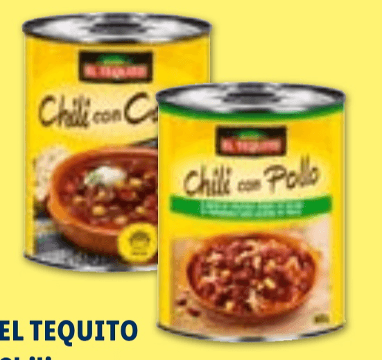 Chili con Carne o Chili con Pollo 800 g EL TEQUITO in offerta da Lidl