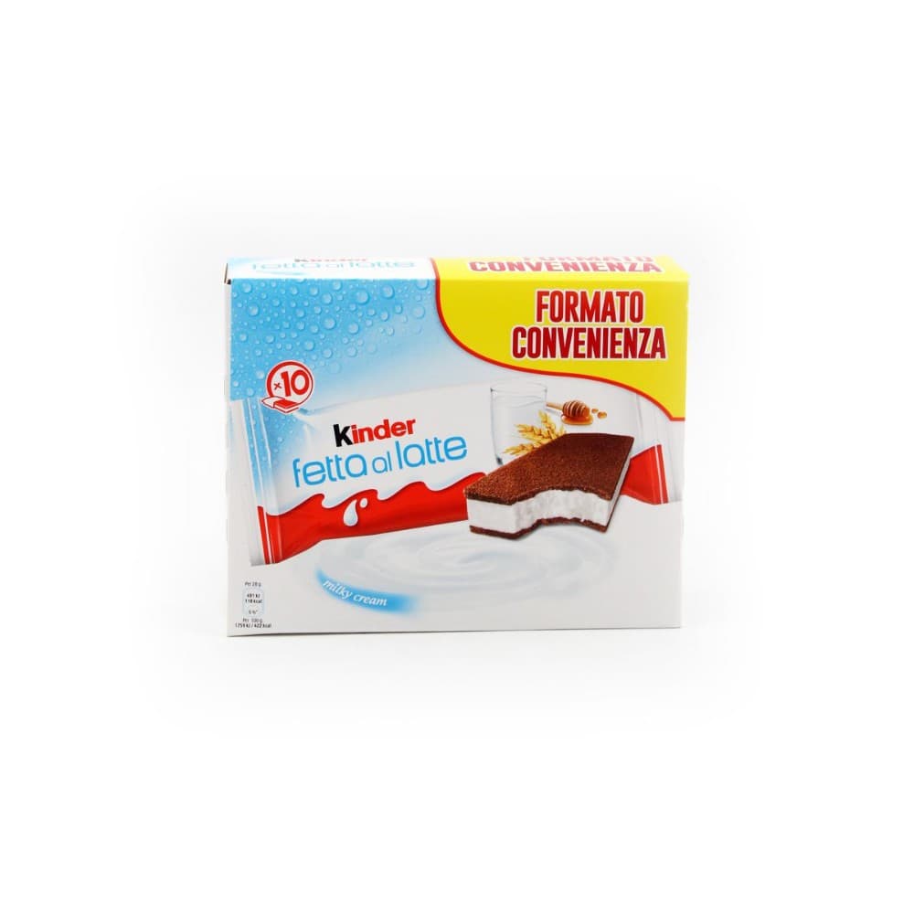 Kinder Fetta al Latte Ferrero, 10x28 g – Il Gigante