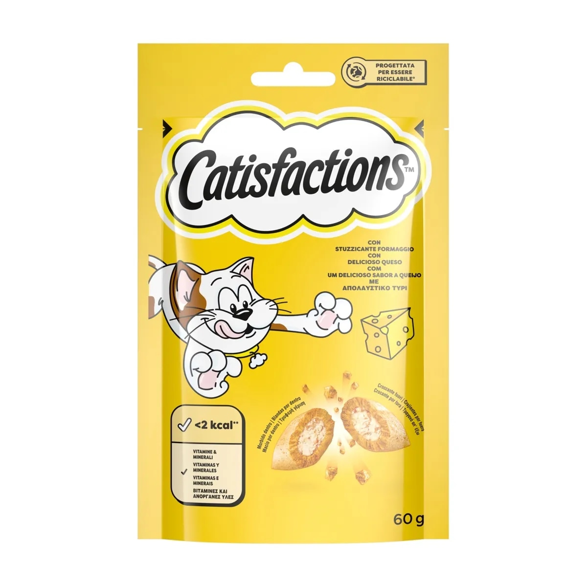 Snack per Gatti Catisfactions 60 g in offerta da Carrefour
