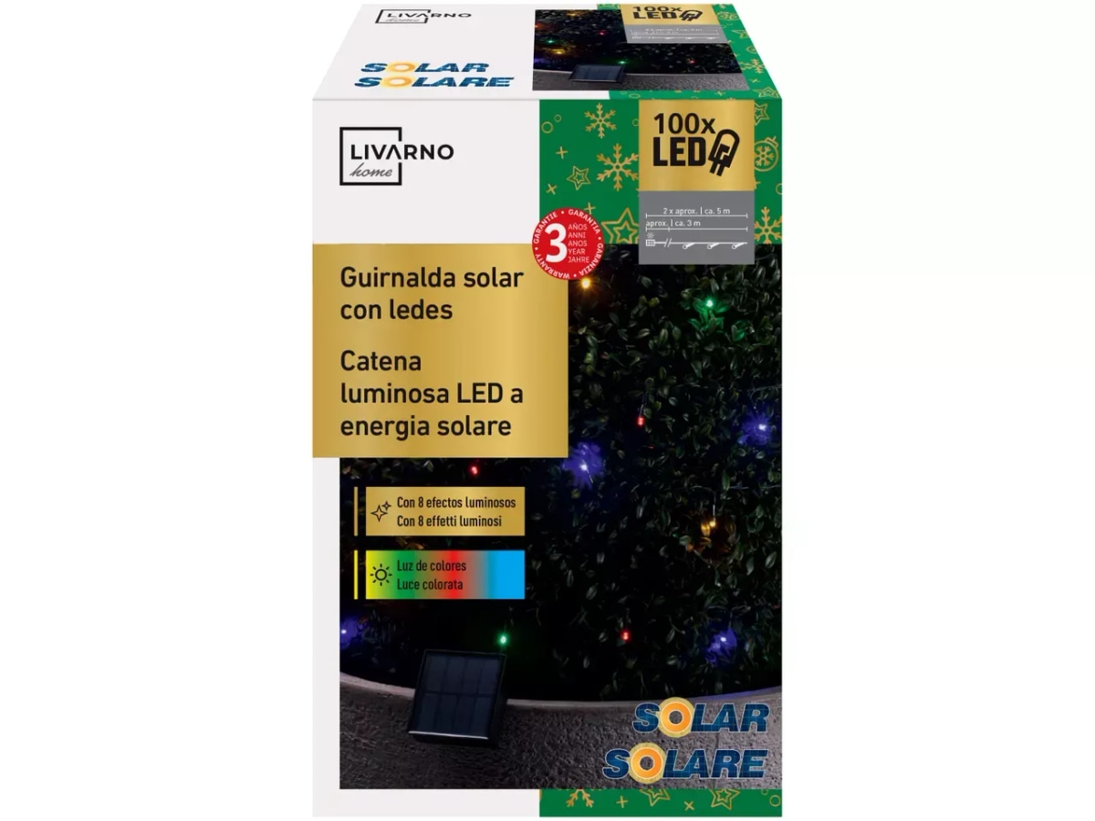 Livarno Catena luci decorative LED a energia solare in offerta da Lidl