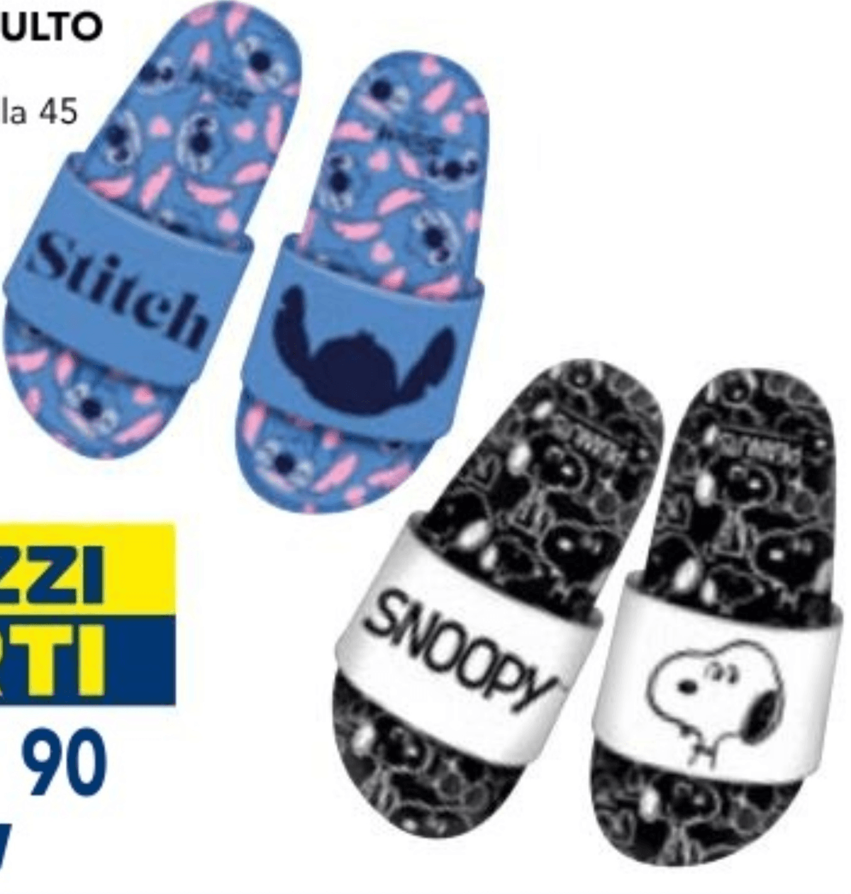 Ciabatta Cartoon adulto - Offerta nel negozio Esselunga