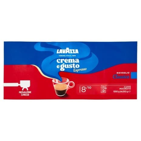 Lavazza Caffè Crema e Gusto classico 4 pz - 4 x 250 g = 1 kg in offerta da Penny