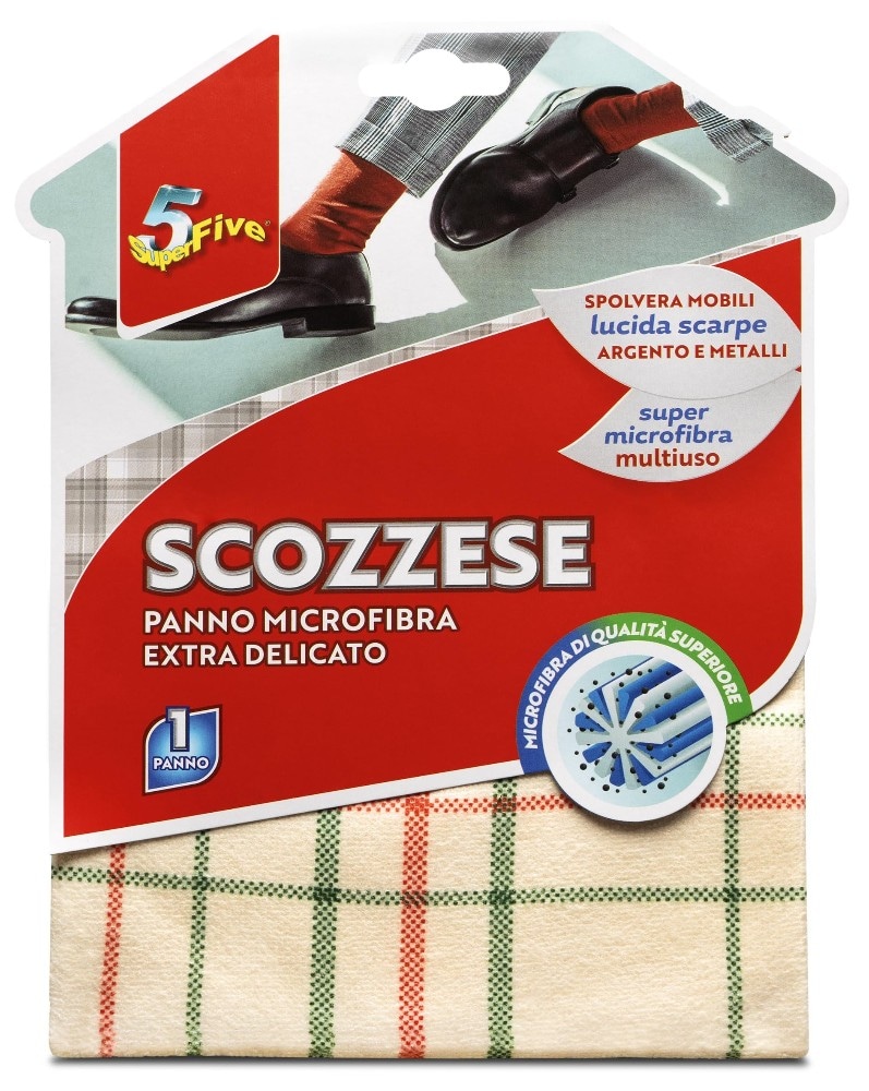 Panni in microfibra Scozzese o panno morbido 5Superfive in offerta da Iper La grande i