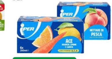 Iper nettari e bevande di frutta 200 ml x6 in offerta da Iper La grande i