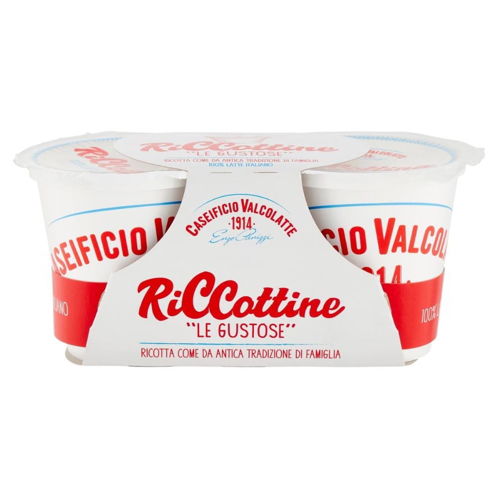 Ricottine "Le Gustose" Caseificio Valcolatte, 180 g – Bennet