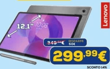 Idea Tab Plus 8/256GB in offerta da Euronics