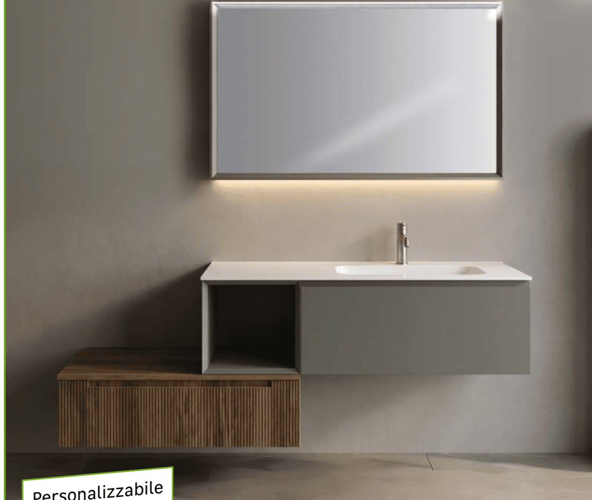 Mobile da bagno sospeso Eklettica, L150xP51xH60 cm – Leroy Merlin