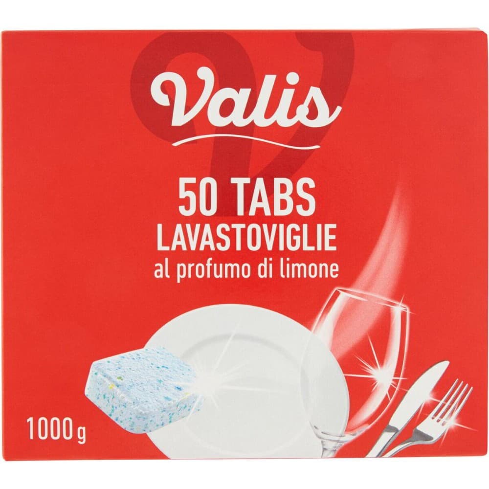 50 Tabs lavastoviglie al profumo di limone Valis 50 tabs in offerta da Iper La grande i