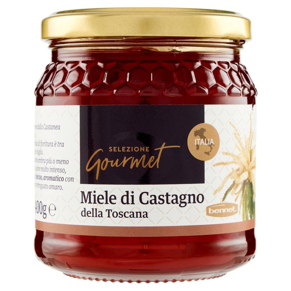 Miele di Castagno della Toscana Selezione Gourmet Bennet, 400 g – Bennet
