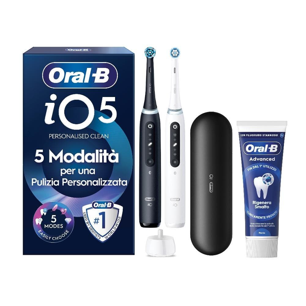 Spazzolino Elettrico iO5 Nero e Bianco Oral B – Unieuro