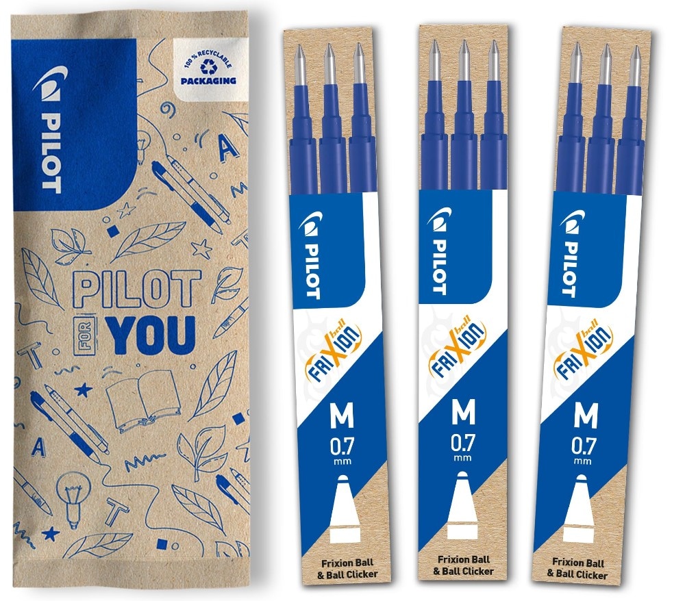 Set 3 Refill Frixion Pilot in offerta da Carrefour
